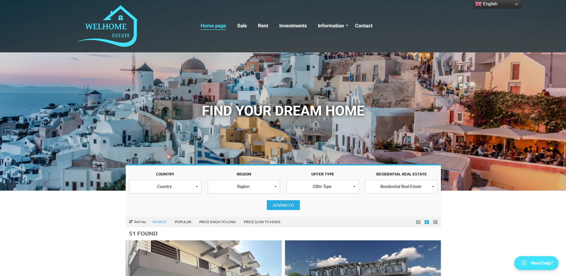 Welhome Estate Website